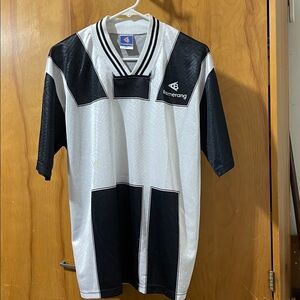 Black and White Boomerang Soccer Jersey